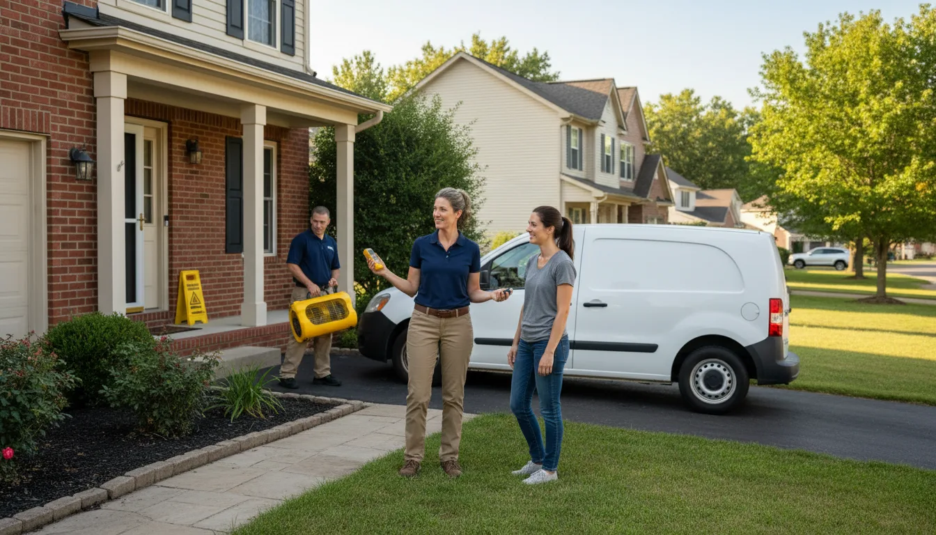 Residential water damage restoration in Pleasant View, UT